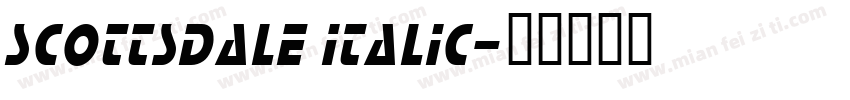 Scottsdale Italic字体转换